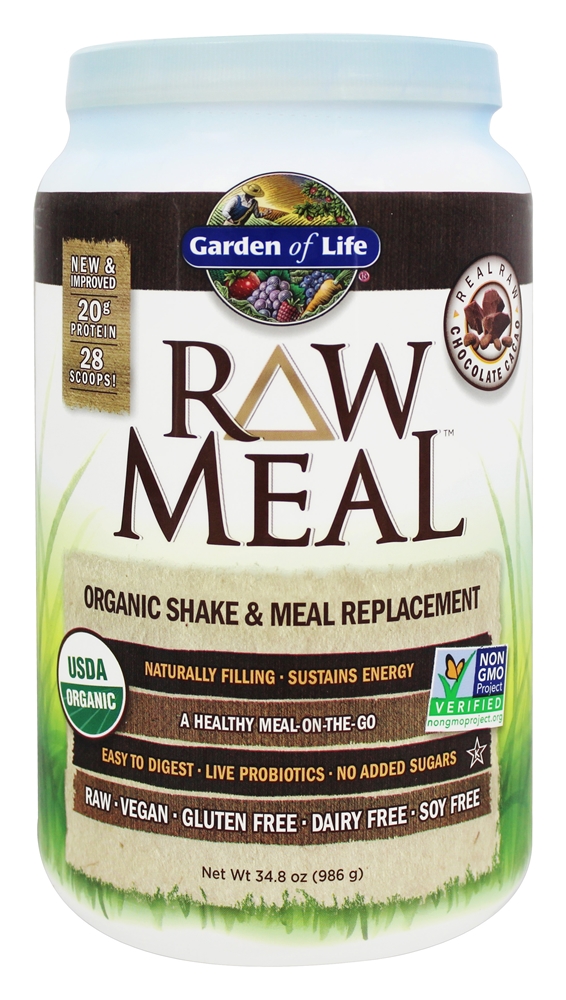 Garden Of Life Raw Meal Chocolate Cacao 34 80 Oz Free Shipping
